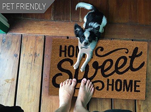 Coco Coir Door Mat with Heavy Duty Backing, Home Sweet Home Doormat, Easy to Clean Entry Mat, Beautiful Color and Sizing for Outdoor and Indoor uses - Decotree.co Online Shop