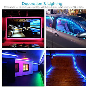 Color Changing Led Strip Lights, Led Lights with 44 Keys Remote and Power Supply for Bedroom Decoration - Decotree.co Online Shop