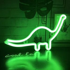 Cute Dinosaur Night Light for Kids Gift's LED Dinosaur Neon Signs Lamp for Wall Decor Bedroom Decorations - Decotree.co Online Shop