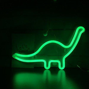 Cute Dinosaur Night Light for Kids Gift's LED Dinosaur Neon Signs Lamp for Wall Decor Bedroom Decorations - Decotree.co Online Shop