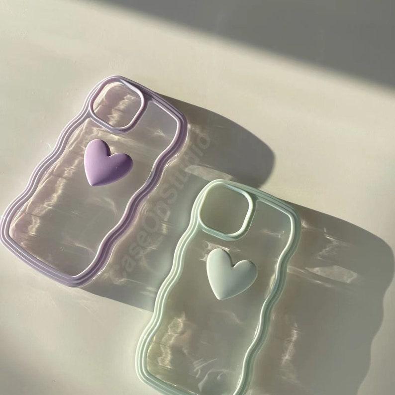 Cute Heart Wave iPhone 14 13 12 11 Pro Max case iPhone 13 12 mini case iPhone XS Max Case iPhone XR case - Decotree.co Online Shop