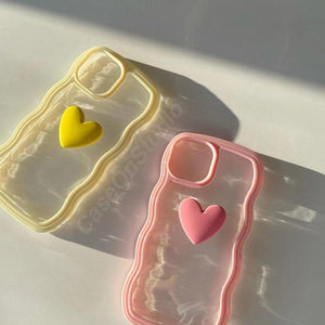 Cute Heart Wave iPhone 14 13 12 11 Pro Max case iPhone 13 12 mini case iPhone XS Max Case iPhone XR case - Decotree.co Online Shop