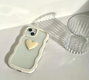 Cute Heart Wave iPhone 14 13 12 11 Pro Max case iPhone 13 12 mini case iPhone XS Max Case iPhone XR case - Decotree.co Online Shop