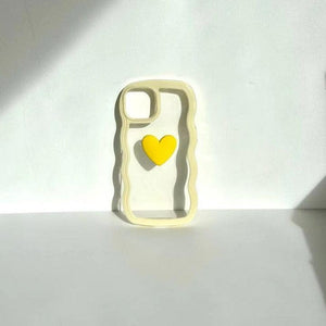 Cute Heart Wave iPhone 14 13 12 11 Pro Max case iPhone 13 12 mini case iPhone XS Max Case iPhone XR case - Decotree.co Online Shop