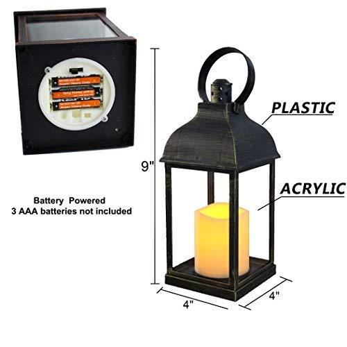 Decorative Lanterns Candle Light Candles 9" for Wedding Reception - Decotree.co Online Shop