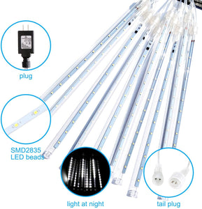 Falling Rain Lights Snow Fall LED Lights Set (Extension plug included) - Decotree.co Online Shop