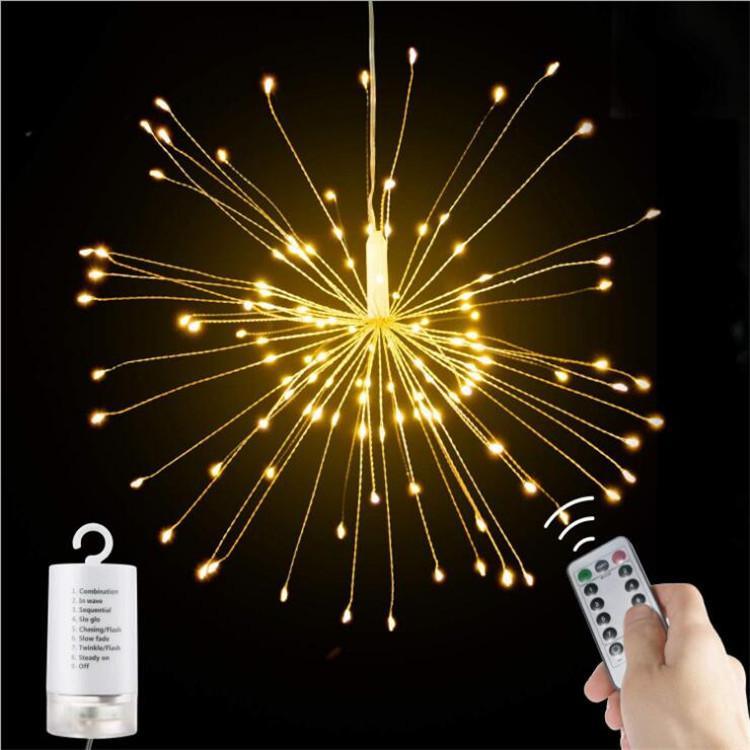 Firework Lights, Starburst Lights LED Copper Wire Fireworks Lights Fairy Lights Christmas Fireworks Hanging Dimmable String - Decotree.co Online Shop