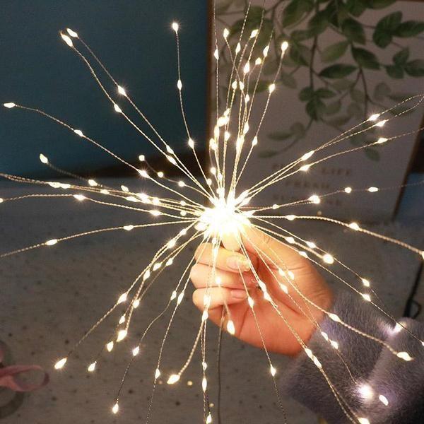 Firework Lights, Starburst Lights LED Copper Wire Fireworks Lights Fairy Lights Christmas Fireworks Hanging Dimmable String - Decotree.co Online Shop