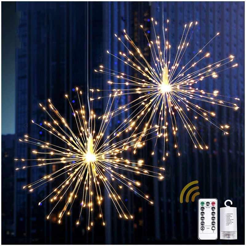 Firework Lights, Starburst Lights LED Copper Wire Fireworks Lights Fairy Lights Christmas Fireworks Hanging Dimmable String - Decotree.co Online Shop