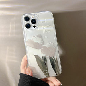 Flower Clear Phone Case For iPhone 14 12 13 Pro Max iPhone 13 12 Pro Case iPhone 12 13 Mini - Decotree.co Online Shop