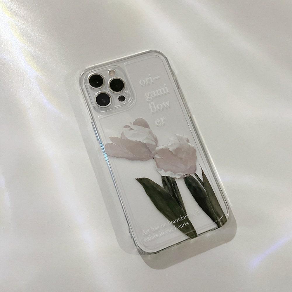 Flower Clear Phone Case For iPhone 14 12 13 Pro Max iPhone 13 12 Pro Case iPhone 12 13 Mini - Decotree.co Online Shop