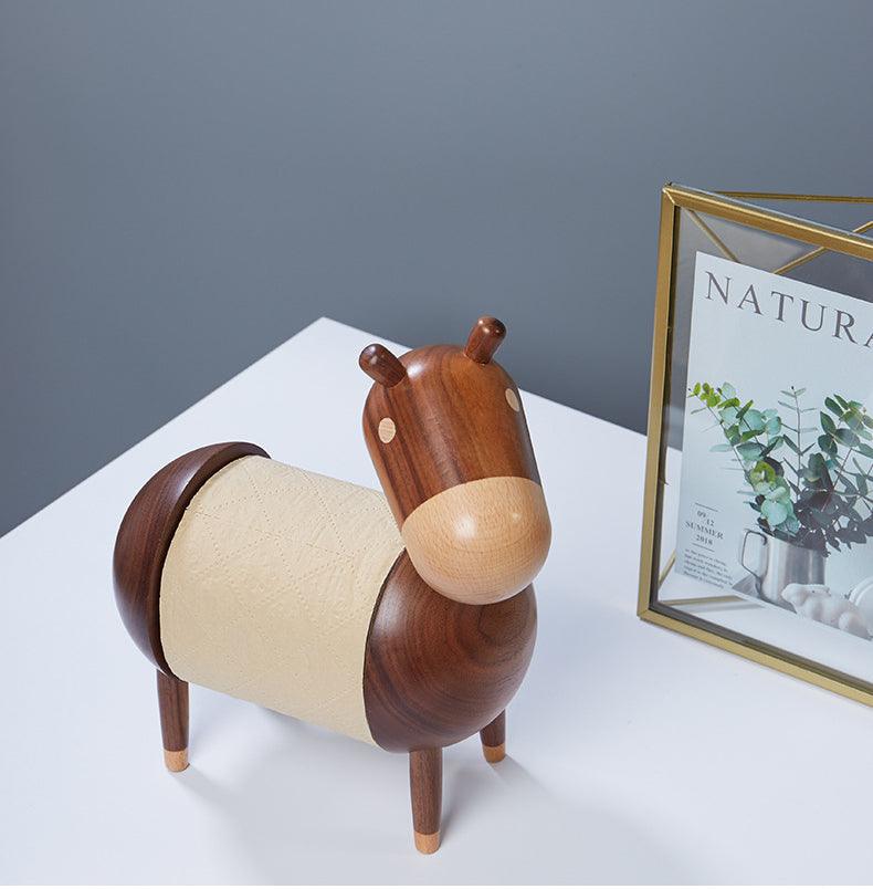 Funny Donkey Wooden Tissue Box Cover, Tissue Box Holder - Decotree.co Online Shop