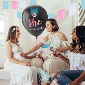 Gender Reveal Balloon Kit ââ‚?2-Pack Giant XL Confetti Balloons with 24 Tassels and String ââ‚?Gender Reveal Party Supplies, 36-Inch Diameter Balloons - Decotree.co Online Shop