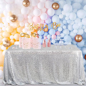 Glittery Sequin Table Runner Sequin Fabric Tablecloth for Wedding Reception - Decotree.co Online Shop