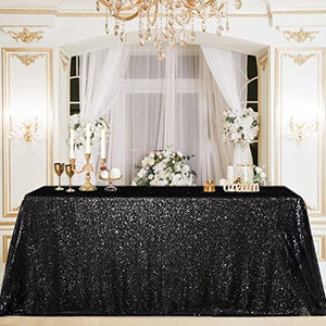 Glittery Sequin Table Runner Sequin Fabric Tablecloth for Wedding Reception - Decotree.co Online Shop