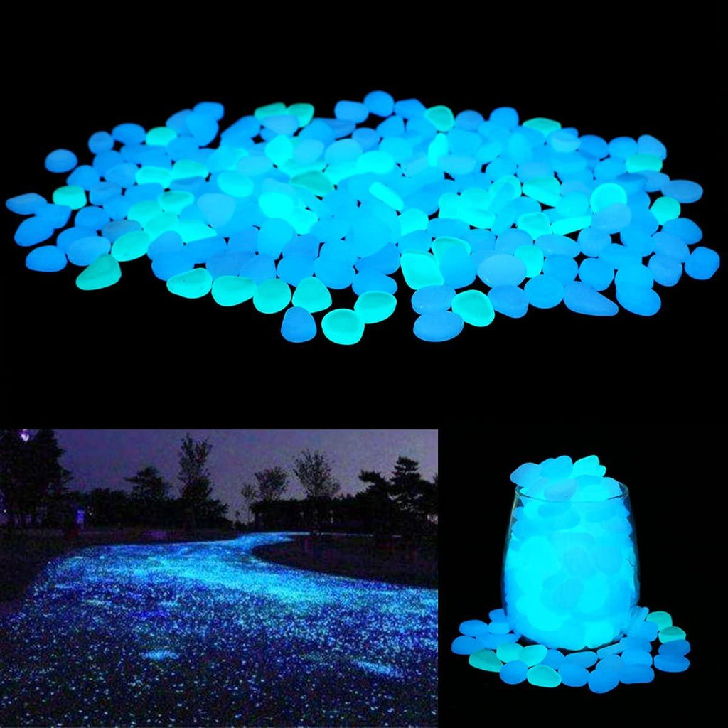 Glow in the Dark Garden Pebbles Glow Stones Rocks for Walkways - Decotree.co Online Shop