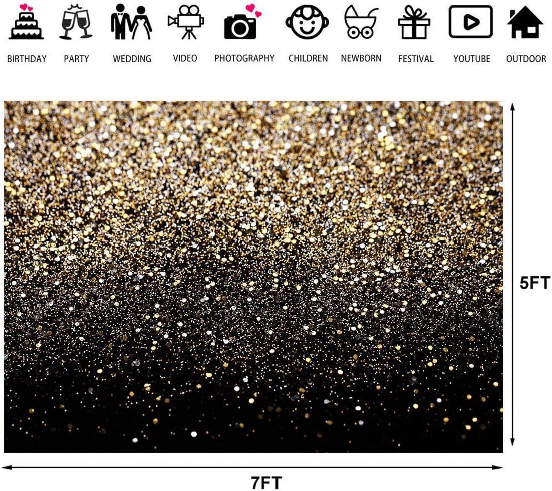 Gold Backdrop Glitter Backdrop Gold Spots Backdrop Black and Gold Backdrop Wedding Backdrop - Decotree.co Online Shop