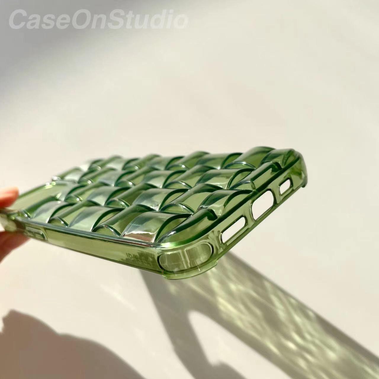 Green Weave Texture iPhone 14 13 12 11 Pro Max case iPhone 13 12 mini case iPhone XS Max Case iPhone XR iPhone 7 8 14 Plus iPhone SE Case - Decotree.co Online Shop