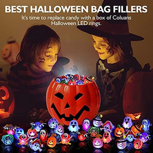 Halloween Treats 50pcs Halloween LED Ring Light Up Rings Halloween Toys - Decotree.co Online Shop