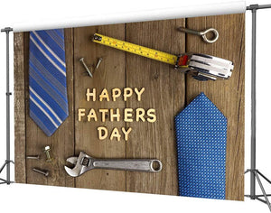 Happy Father's Day Backdrop Father's Day Wood Wall Photography Backdrops Fathers Day Party Decor - Decotree.co Online Shop