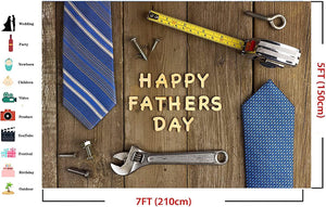 Happy Father's Day Backdrop Father's Day Wood Wall Photography Backdrops Fathers Day Party Decor - Decotree.co Online Shop