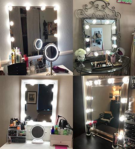 Hollywood Style Led Vanity Mirror Lights Kit with 10 Dimmable Light Bulbs for Makeup Dressing Table - Decotree.co Online Shop