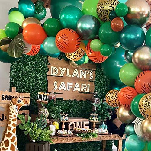 Jungle Safari Theme Party Balloon Garland Kit, 151 Pack Balloons for Birthday Party - Decotree.co Online Shop