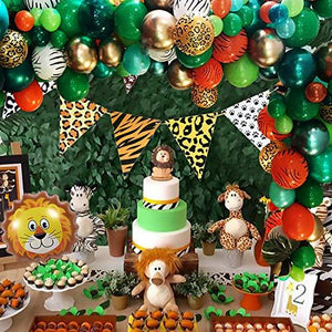 Jungle Safari Theme Party Balloon Garland Kit, 151 Pack Balloons for Birthday Party - Decotree.co Online Shop