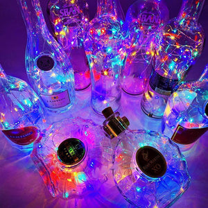 Lamp Sets Wine Bottle Lights with Cork - Decotree.co Online Shop