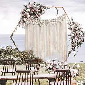 Large Woven Macrame Wall Hangings, Boho Handmade Macrame Wedding Backdrop - Decotree.co Online Shop