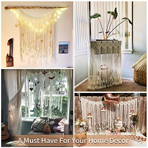 Large Woven Macrame Wall Hangings, Boho Handmade Macrame Wedding Backdrop - Decotree.co Online Shop