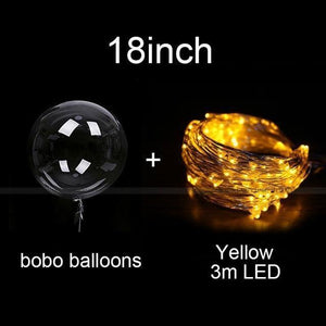 Led Bobo Balloons Wedding Party Decorations/Night Send Off Ideas - Decotree.co Online Shop