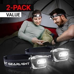 LED Head Lamp - Pack of 2 Outdoor Flashlight Headlamps - Decotree.co Online Shop