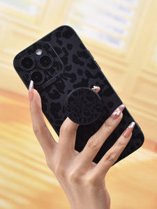 Leopard Print Phone Case With Stand-Out Phone Grip - Decotree.co Online Shop