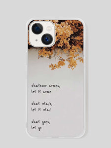 Letter Graphic Phone Case - Decotree.co Online Shop