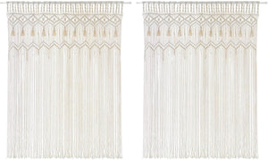 Macrame Curtain Large Boho Woven Wall Hanging Window Curtains - Decotree.co Online Shop