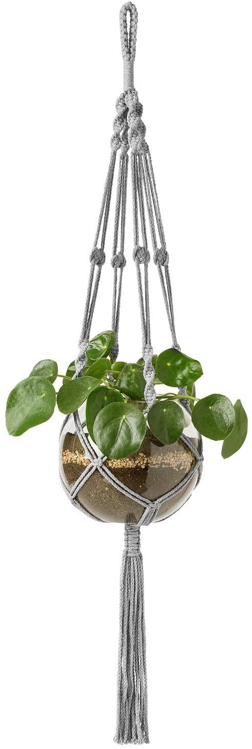 Macrame Plant Hanger Indoor Outdoor Hanging Planter Basket Cotton Rope - Decotree.co Online Shop