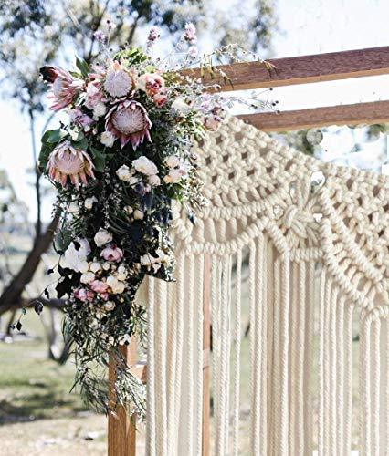 Macrame Wall Hanging Boho Wedding Hanger Cotton Handmade Backdrop Decorations - Decotree.co Online Shop