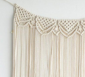 Macrame Wall Hanging Boho Wedding Hanger Cotton Handmade Backdrop Decorations - Decotree.co Online Shop