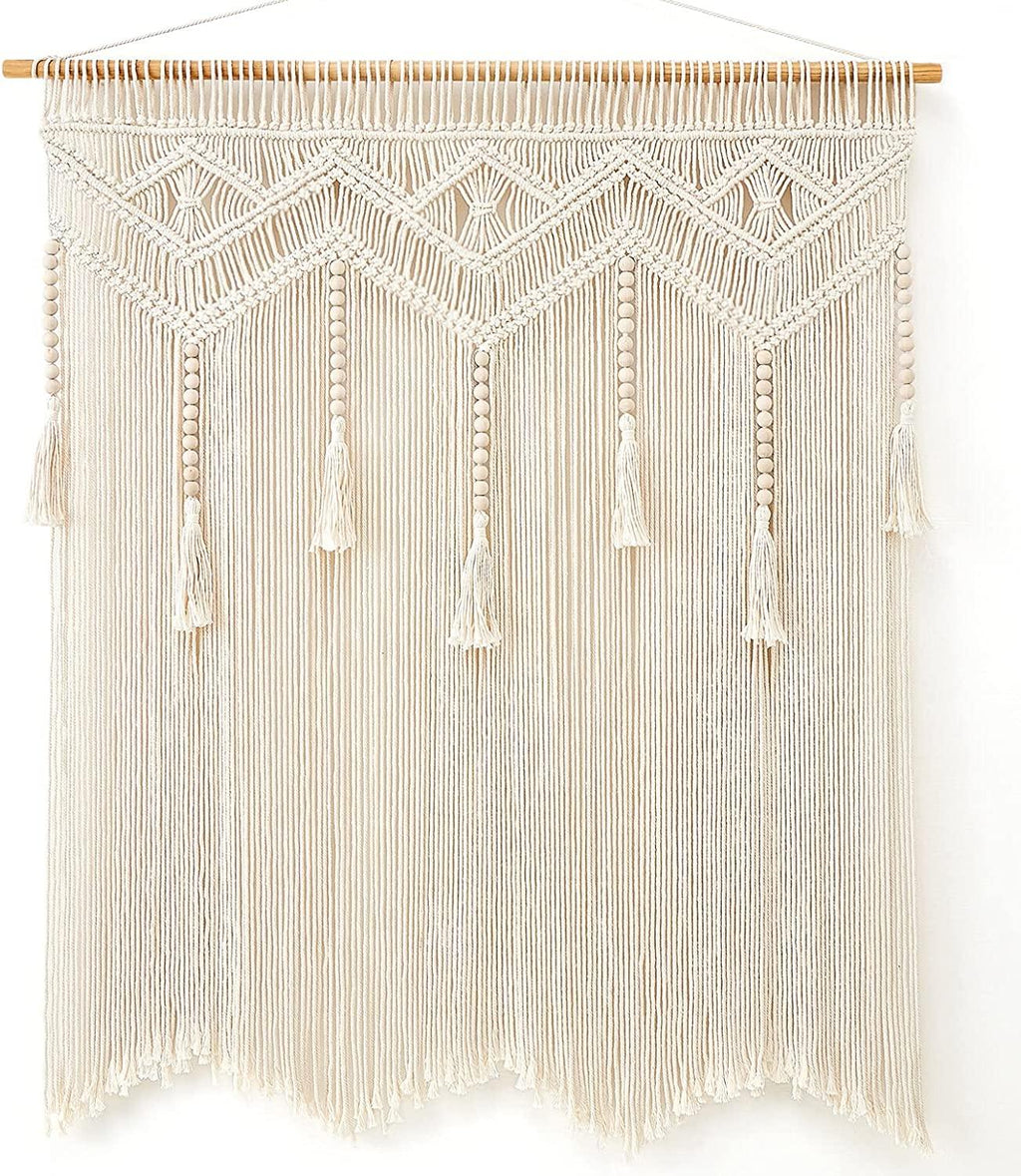 Macrame Wall Hanging Large Boho Decor Chic Tapestry Curtain Tassel - Decotree.co Online Shop