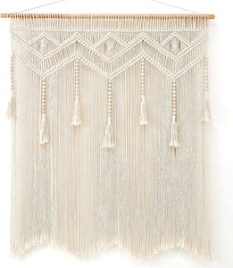 Macrame Wall Hanging Large Boho Decor Chic Tapestry Curtain Tassel - Decotree.co Online Shop