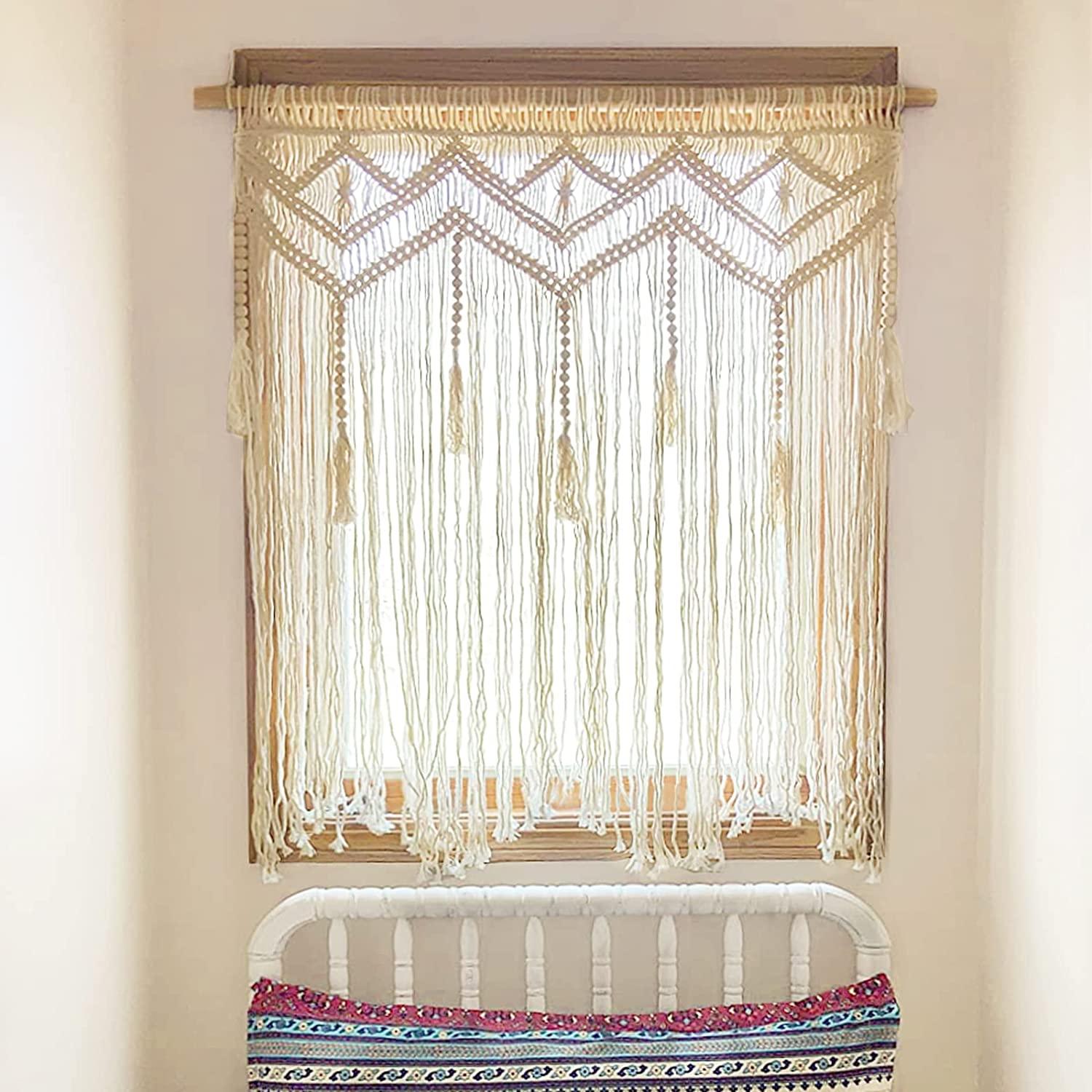 Macrame Wall Hanging Large Boho Decor Chic Tapestry Curtain Tassel - Decotree.co Online Shop