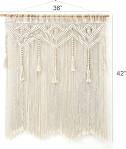 Macrame Wall Hanging Large Boho Decor Chic Tapestry Curtain Tassel - Decotree.co Online Shop