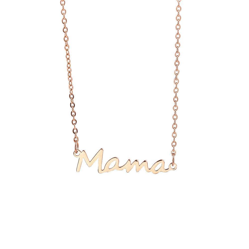 Mama Necklace Letter Necklace Gift for Mom Mother Jewelry Mother's Day Gift - Decotree.co Online Shop