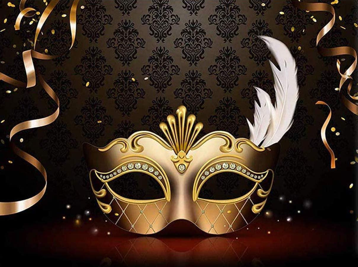 Mardi Gras Mask Backdrop Carnival Photography Backdrop Masquerade Photography Backdrops - Decotree.co Online Shop