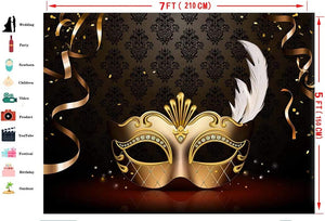 Mardi Gras Mask Backdrop Carnival Photography Backdrop Masquerade Photography Backdrops - Decotree.co Online Shop