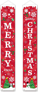 Merry Christmas Banner Sign - Christmas Front Porch Door Decorations - Decotree.co Online Shop