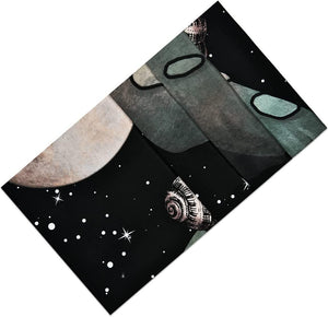 Mushroom Tapestry Moon and Stars Tapestry Snail Tapestry Fantasy Plants and Leaves Tapestry Wall Hanging for Room - Decotree.co Online Shop