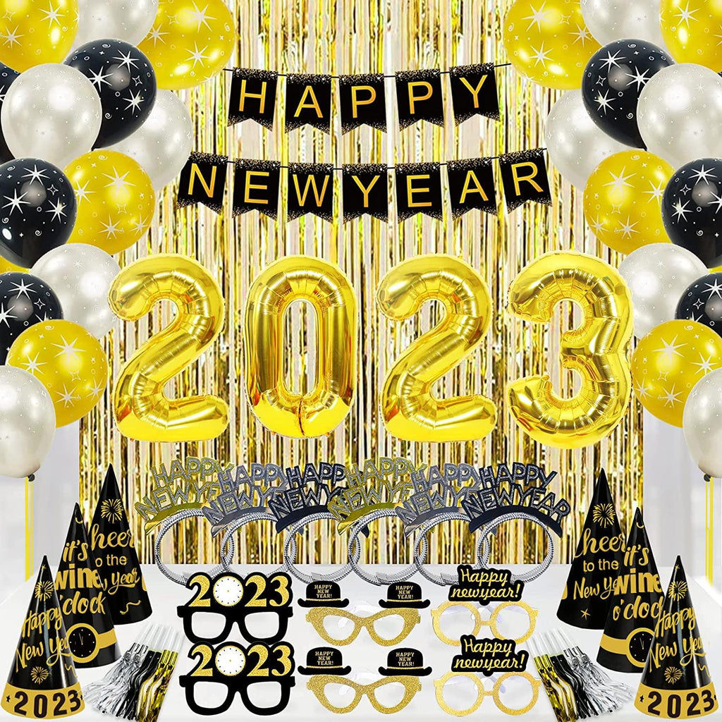 New Years Eve Party Supplies 2023 - Happy New Year Decorations Kit - Decotree.co Online Shop