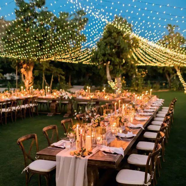 Outdoor String Lights 800LED/330FT with Remote for Wedding and Christmas - Decotree.co Online Shop